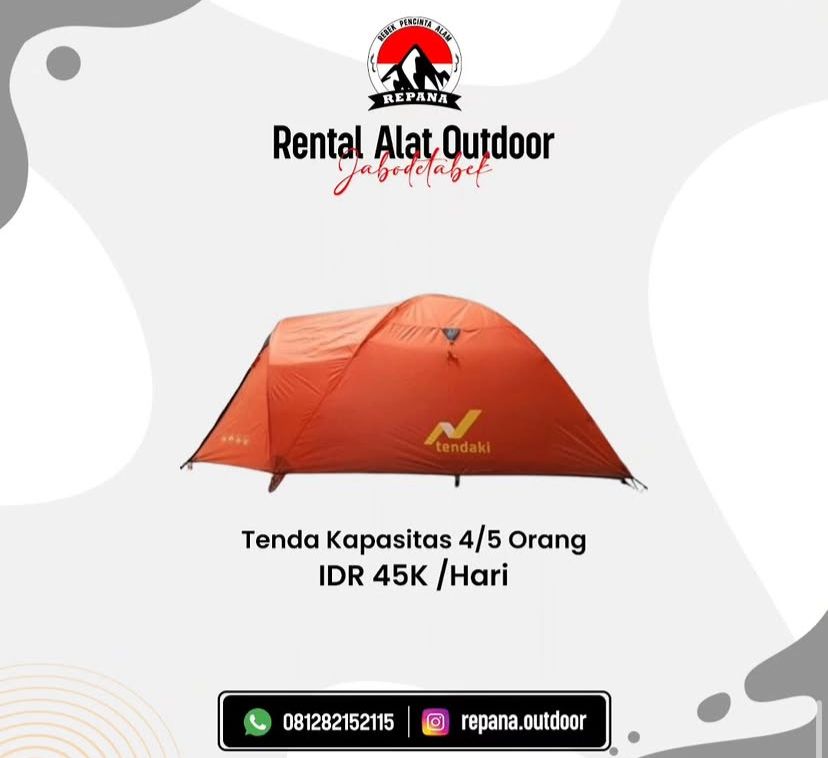 Tenda Kapasitas 5-6 Orang